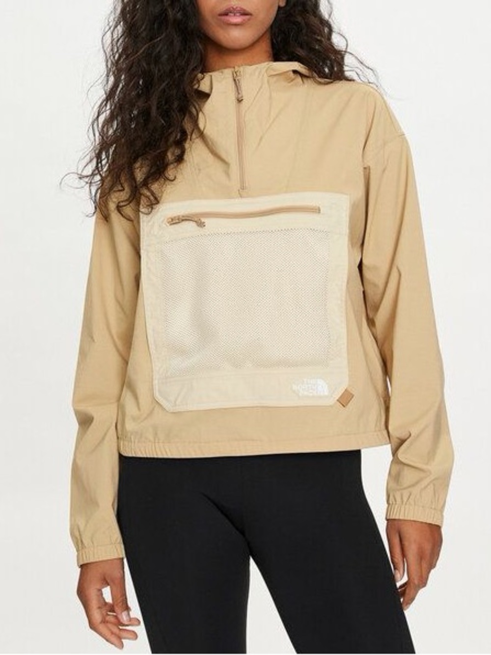 The North Face Women's Class V Pathfinder Pullover Khaki Size L Raincoat Jacket